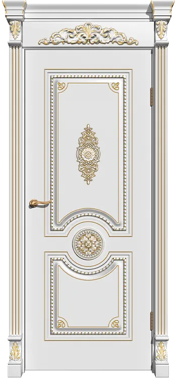 Фото Межкомнатная дверь Легенда Олимп РАЛ 9010 глухое ост